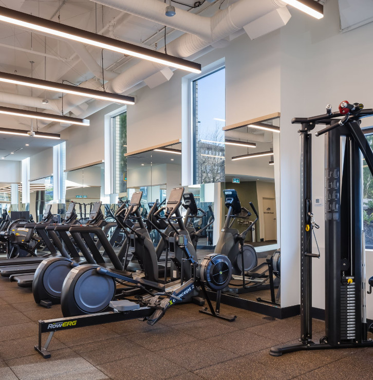 Our fully-equipped fitness centre includes an onsite private spin studio with regular classes for you to reach your fitness goals.